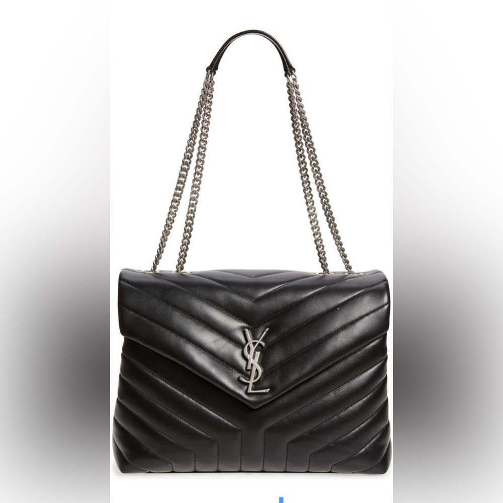 Yves Saint Laurent Medium Loulou Matelasse Leather Shoulder Bag/Wallet Combo